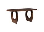 Livetastic Esstisch , Walnussfarben , Holz , Mangoholz , vollmassiv , Holz , rechteckig , U-Form , 76x100x200 cm , Esszimmer, Esstische, Esstische