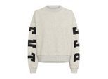 Sweatshirt KAFFE "Sweatshirt KAlise", Damen, Gr. XL, grau (grau melange), Obermaterial: 50% Baumwolle CO. 50% Polyester PES., Sweatshirts Sweatshirt