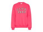 Sweatshirt KAFFE "Sweatshirt KAviola", Damen, Gr. L, pink (raspberry), Obermaterial: 85% Baumwolle CO. 15% Polyester PES., Sweatshirts Sweatshirt