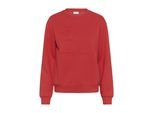 Sweatshirt KAFFE "Sweatshirt KAlea", Damen, Gr. XS, rot (lollipop), Obermaterial: 85% Baumwolle CO. 15% Polyester PES., Sweatshirts Sweatshirt