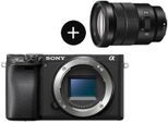 SONY Systemkamera "Set: SELP18105G Objektiv + Alpha 6400AB APS-C", schwarz, B:12cm H:6,69cm T:5,97cm, Fotokameras
