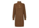 Midikleid KAFFE "Kleid KAlioa", Damen, Gr. XXL, N-Gr, braun (toffee), Obermaterial: 50% Baumwolle CO. 50% Polyacryl PAN., Kleider Midikleid