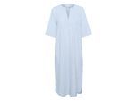 Midikleid KAFFE "Kleid KAsara", Damen, Gr. 38, N-Gr, blau (blau, weiß stripe), Obermaterial: 100% Baumwolle CO., Kleider Midikleid