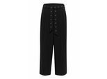 Marlene-Hose KAFFE "Hose Kalisa", Damen, Gr. 34, N-Gr, schwarz (schwarz deep), Obermaterial: 100% Polyester PES., Hosen