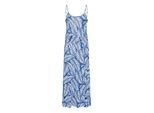 Badekleid KAFFE "Accessoires KAdahlia", Damen, Gr. XL, N-Gr, schwarz (blau, chalk palm leafs), Obermaterial: 76% Viskose CV. 24% Polyester PES., Badeanzüge