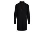 Midikleid KAFFE "Kleid KAlioa", Damen, Gr. L, N-Gr, schwarz (schwarz deep), Obermaterial: 50% Baumwolle CO. 50% Polyacryl PAN., Kleider Midikleid