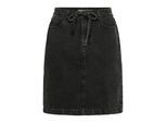 Jeansrock KAFFE "Denimrock KAcarly", Damen, Gr. 36, schwarz (schwarz washed denim), Obermaterial: 100% Baumwolle CO., Röcke Jeansrock