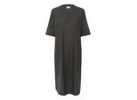 Midikleid KAFFE "Kleid BPkia", Damen, Gr. M, N-Gr, schwarz (turbulence), Obermaterial: 85% Baumwolle CO. 15% Leinen LI., Kleider Midikleid