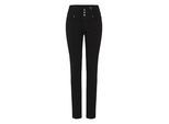 Stoffhose FRANSA "Hose FRZALIN", Damen, Gr. 46, N-Gr, schwarz ((noos) schwarz), Obermaterial: 77% Viskose CV. 20% Polyamid PA. 3% Elasthan EL., Hosen Stoffhose