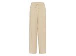 Marlene-Hose KAFFE "Hose KAmilia", Damen, Gr. 38, N-Gr, blau (feather gray), Obermaterial: 70% Viskose CV. 30% Leinen LI., Hosen