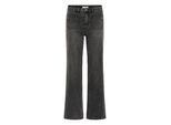 Regular-fit-Jeans KAFFE "Jeans KAbrook", Damen, Gr. 28, Länge 32, grau (grau vintage wash), Obermaterial: 75% Baumwolle CO. 13% Viskose CV. 10% Polyester PES. 2% Elasthan EL., Jeans