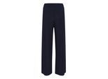 Stoffhose KAFFE "Strickhose KAedith", Damen, Gr. S, N-Gr, blau (midnight marine), Obermaterial: 55% Baumwolle CO. 45% Polyester PES., Hosen Stoffhose