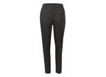 Stoffhose KAFFE "Hose KAloraine", Damen, Gr. 38, N-Gr, schwarz (schwarz oyster), Obermaterial: 55% Baumwolle CO. 42% Polyamid PA. 3% Elasthan EL., Hosen Stoffhose