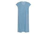 Midikleid KAFFE "Kleid BPditte", Damen, Gr. XS, N-Gr, blau (medium blau chambray), Obermaterial: 100% Baumwolle CO., Kleider Midikleid