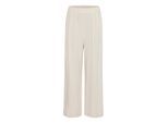 Stoffhose FRANSA "Hose FRATEL", Damen, Gr. M, N-Gr, weiß (whisper weiß melange), Obermaterial: 70% Viskose CV. 30% Leinen LI., Hosen Stoffhose