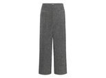 Marlene-Hose KAFFE "Hose KAalba", Damen, Gr. 40, N-Gr, schwarz (schwarz melange), Obermaterial: 80% Polyester PES. 20% Viskose CV., Hosen