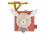 Stoffbuch FEHN "Hase", rosa, Lernspielzeug, KinderB:10,8cm H:10,8cm, Baumwolle, B:10,8cm H:10,8cm