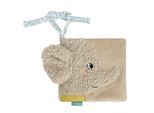 Stoffbuch FEHN "FredErik, Elefant", grau, Lernspielzeug, KinderB:12cm H:12cm, B:12cm H:12cm