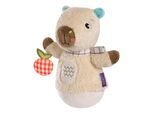 Greifspielzeug FEHN "Capybara Clara, Mini-Stehauf Capybara", beige (beige, braun), Greifspielzeug, KinderB:6,5cm H:14,5cm, Plüsch, B:6,5cm H:14,5cm