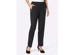 Webhose ADELINA, Damen, Gr. 24, Kurzgrößen, schwarz, 66% Polyester, 32% Viskose, 2% Elasthan, meliert, lang, Hosen