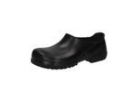 Clog BIRKENSTOCK "Alpro mit Stahlkappe", Damen, Gr. 39, schwarz, Obermaterial: 100% Polyurethan PU., Schuhe Clog