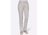Bequeme Jeans CASUAL LOOKS, Damen, Gr. 24, Kurzgrößen, grau (hellgrau), 96% Baumwolle, 4% Elasthan, unifarben, lang, Jeans