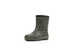 Gummistiefel DRUPPIES "Stiefel Nature Boot", Mädchen, Gr. 23, grün (oliv, schwarz), Obermaterial: 100% Naturkautschuk NaRubber., Schuhe Gummistiefel