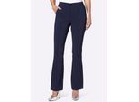 Webhose CLASSIC BASICS, Damen, Gr. 24, Kurzgrößen, blau (marine), 72% Viskose, 25% Polyamid, 3% Elasthan, unifarben, Hosen