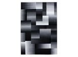 Ayyildiz , Schwarz , Textil , Abstraktes , rechteckig , 240x340 cm , Oeko-Tex® Standard 100 , pflegeleicht , Teppiche & Böden, Teppiche, Webteppiche, Flachwebteppiche