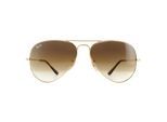 Ray-Ban Zonnebril Aviator Metal II RB3689 914751 Goudbruin Verloop