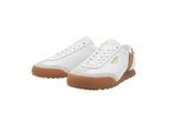 Patrick Mens Bergan Leren Sneakers (Wit/Tanis)