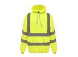 Yoko Herren Hi Vis Reflektor Kapuzenpullover (Gelb)