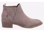 Hush Puppies Isobel Leren Damesschoenen In Taupekleurige Boots