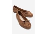 Nopos Leder Cap-Toe Ballerina