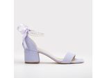 Illy Niedrig Block Absatz Sandalen with Pearls