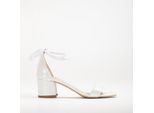 Illy Niedrig Block Absatz Sandalen with Pearls