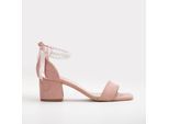 Illy Niedrig Block Absatz Sandalen with Pearls