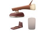 PHILIPS Dampfbügeleisen "GC213/10 OneTurn 2-in-1 Bügeleisen & Steamer, StyleMat & Dock inkl.", terracotta, gold, B:12cm H:17cm T:34cm, Bügeleisen, SteamGlide Plus, 200ml Wasserbehälter und 90 g Dampfstoß, Dampfbügeleisen