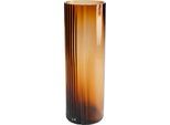Dekovase KARE DESIGN "Daphne 36cm", braun, B:12cm H:36cm T:12cm, Glas, Vasen