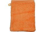 Waschhandschuh ROSS "Vita 4004", orange (pfirsich), B:16cm L:22cm, Frottier, Handtücher