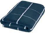 Duschtuch ROSS "Überkaro 9032", blau (nachtblau), B:75cm L:140cm, Frottier, Baumwolle, Handtücher, 100% Baumwolle, kariert, in modischen Karo Farben