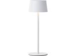 BRILLIANT LED Außen-Tischleuchte "Viani", weiß, 1, Ø 9cm H: 25cm, 1 Stk., Leuchten, Kabellos, Solar & USB, H 25 cm, 170 lm, höhenverstellbar, 3000 K