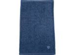 Gaestehandtuecher ROSS "Vita 4004", blau (denim), B:30cm L:50cm, Frottier, Obermaterial: 100% Baumwolle, Handtücher, Bestickung ROSS-Emblem