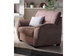 Sessel SIT & MORE "Pandora", braun (schoko), B:103cm H:91cm T:90cm, Luxus-Microfaser ALTARA NUBUCK (100% Polyester);Luxus-Microfaser (100% Polyester);Luxus-Microfaser ALTARA NUBUCK (100% Polyester), Sessel, Sessel