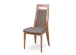 Esszimmerstuhl HOME AFFAIRE "CLIO", buche, taupe, buche natur, taupe, B:48cm H:101cm T:58cm, Massivholz, Stühle, Esszimmerstuhl, Stuhl mit wasserabweisender Stoff