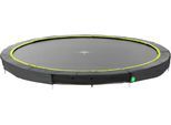 Bodentrampolin EXIT "Silhouette", schwarz (schwarz, schwarz), Trampoline, Kinder, Ø 366cm