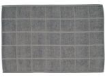 Duschmatte ROSS "Duschvorleger", grau (flanell), H:10mm, Baumwolle, Badematten, besonders weich, Badezimmerteppich, uni