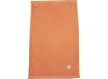 Gaestehandtuecher ROSS "Vita 4004", orange (pfirsich), B:30cm L:50cm, Frottier, Obermaterial: 100% Baumwolle, Handtücher, Bestickung ROSS-Emblem