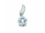 Kettenanhänger ADELIA´S "Anhänger 925 Silber mit Zirkonia – Silberanhänger", silber, Schmuckanhänger, Damen, mit Zirkonia, Silber 925 (Sterlingsilber), Kettenanhänger, Silberanhänger