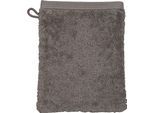 Waschhandschuh ROSS "Vita 4004", grau (flanell), B:16cm L:22cm, Frottier, Handtücher